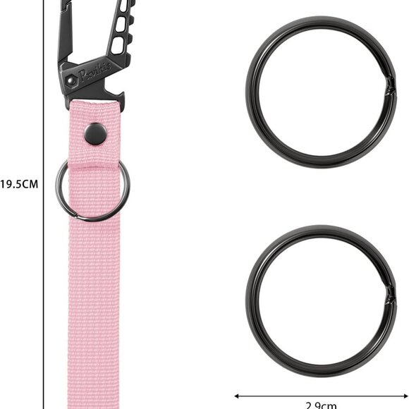 Heavy Duty Metal Key Chain with Bottle Opener Unisex Carkey Loop - Picture 2 of 6